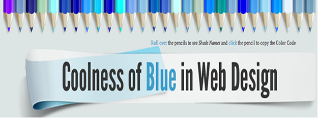 Logo Colors - coolness of Blue in Web Design